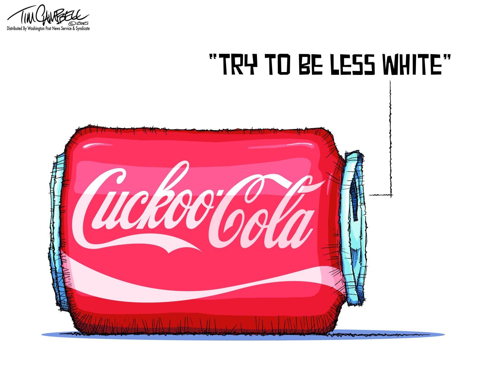 Tim Campbell cartoon